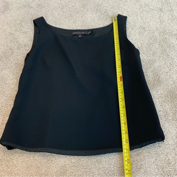 Lafayette 148 New York Women's 6 Black Classic Tops Sleeveless - Picture 6 of 9